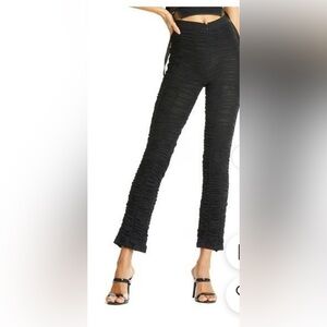 IAMGIA Ophelia Pants Black Ruched Flare Pants Size XL